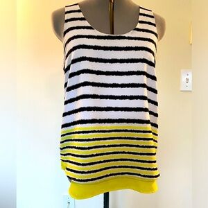 Banana Republic Striped Lined Sleeveless Women’s Tank Top  Blouse Small